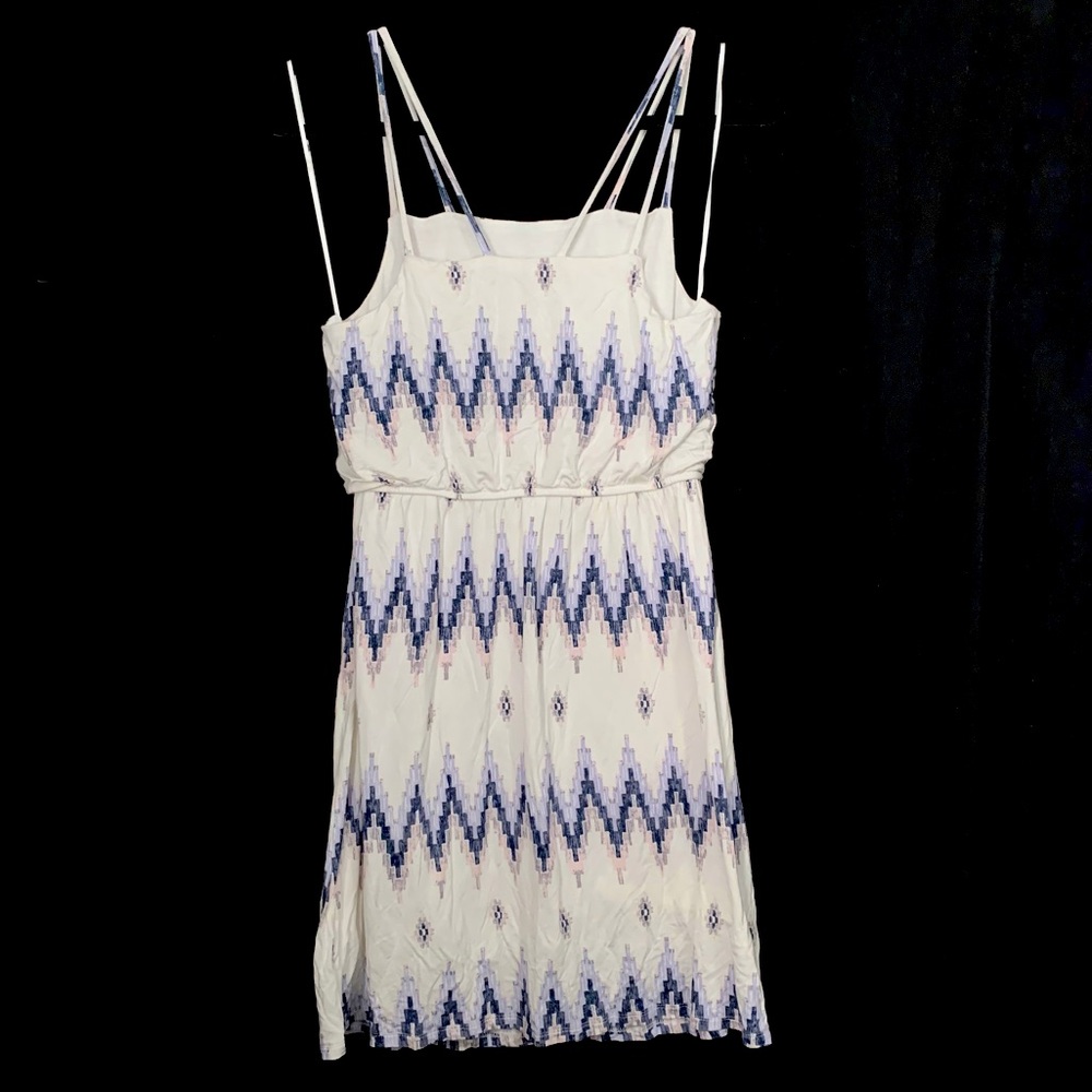 Anthropologie Skies Are Blue Geometric Chevron Print Mini Dress